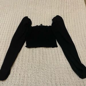 Cute mesh sleeve top